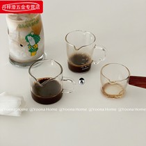 Yoona Japanese ins same glass small milk jar Milk Cup espresso cup espresso cup espresso cup