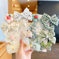 Childrens bow summer hairclip girl hairpin hair accessories 2021 New clip cute female baby Princess headdress