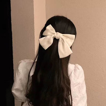 Japanese big bow headgear hairclip hair cord hair card red back of the head clip simple style cute girl