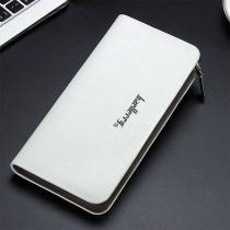 Fashion mens wallet mens long zipper bag Japanese and Korean version of multi card business leisure youth handbag mens tide