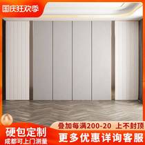 Modern hard pack custom TV bedside background wall simple bedroom living room decoration