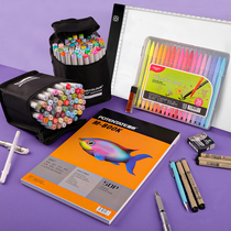 Hand-painted animation tool set Fakal Mark pen set cherry blossom needle pen high light pen Mura Mei 36 color three treasure cloud office supplies franchise store Dapeng education same model