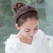 Twist hair band hairpin wig one piece braid with teeth non-slip net red pressed hair band hair band hair ornament womens headdress 1227f