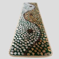 Finger pressure plate Rain flower stone cobblestone Plantar Massage Mat Wellness Trail Stone Massager 40 * 150CM1219d