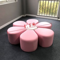 Create a friendly child rest and other leisure group card seat garden parents waiting area soft bag sofa shopping mall hotel lobby sand 0111d