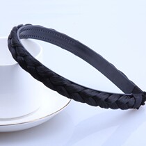 Fishbone braided twist braid wig hair band womens headband hairband hairpin net red headdress new high skull top 1227f