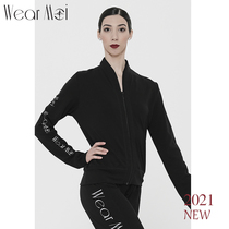 Winter autumn and winter dance jacket black zipper jacket warm jacket womens ballet practice PATIENCE