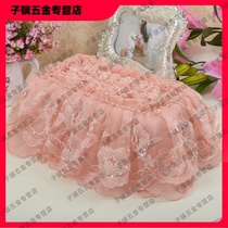 Fabric lace European style pastoral Korean tissue towel cover dust-proof decorative cover