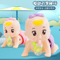 Baby toys 0-1 year-old baby baby guide learning crawling will move Electric climbing doll boys and girls 6-12 months