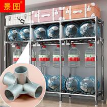 Wardrobe Simple Wardrobe Steel Pipe Bold Reinforced Thick Assembly Solid Wood Storage Rack Clothes Cabinet Home Bedroom Cloth Wardrobe