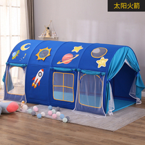 Tent childrens indoor princess girl play house boy can sleep in bed divided bed small house toy castle