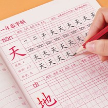 First grade second grade third elementary school students practice copybooks four five six copybooks first volume second volume beginners daily practice textbooks Chinese new words and practice writing hard.