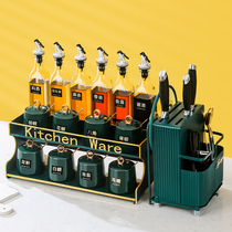 High value light luxury seasoning box set household seasoning jar oil salt sauce vinegar seasoning bottle kitchen supplies combination