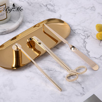 Creative light luxury niche household convenient aromatherapy candle tool gift box igniter candle hook cover candle wick scissors tray