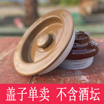 Lid Single liquor jar Storage wine soil pottery wine tank Sealed ceramic wine jar Cellar household vintage wine bottle wine jar