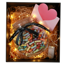 Capsule love letter wish bottle Small letter paper DIY small love words send men and women friends confession Valentines Day gift love pills