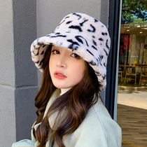 BAO WEN fishermans hat womens autumn and winter Joker flat top cute thickened warm Korean trend leisure autumn basin hat