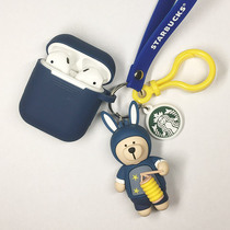 airpods protective cover 2 Apple wireless Bluetooth headset protective cover silicone sleeve accessories anti-drop rope box airpods2 second generation 3 generation protective cover airpods pro