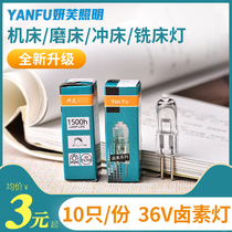 Halogen bulb halogen lamp bead 36V machine tool work light 35W50W footlamp small bulb lathe machine tool special