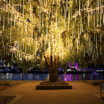 Meteor shower led lights flashing lights starry lights starry lights starry rooms outdoor waterproof lighting decorative trees hanging lights on trees