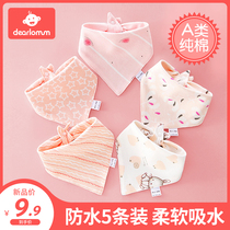 Triangle Towel Pure Cotton Baby Saliva Towel Newborn Child Baby Round Mouth Waterproof bib boys girls anti-spit milk autumn winter