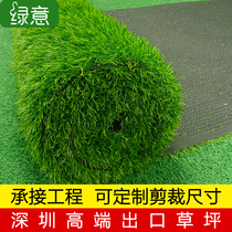 High-end Outlet Emulation Lawn Plastic Rug Roof Insulation Mat Balcony Building Top Greenery Fake Turf retaining wall