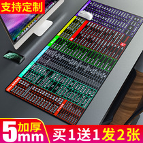 Shortcut key mouse pad oversized wrist thickened Game e-sports keyboard pad office ps cad computer table pad