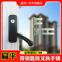 Thermal insulation broken bridge aluminum casement window with key handle aluminum alloy screen window integrated ultra-thin shift fork safety handle lock