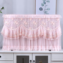 TV cover Wall-mounted flat dust cover 60 inch 55 LCD 32 European lace fabric 50 cover cloth 65 cover towel
