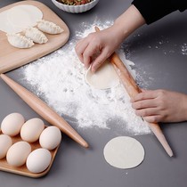 Two-headed rolling pin for dumpling skin Special solid wood bar noodle stick large household noodle stick baking small bar