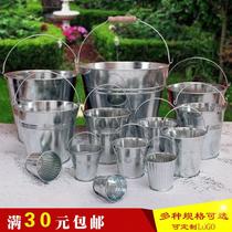 Iron bucket Iron bucket Galvanized iron flower pot Flower bucket Small iron bucket Desktop trash can Chemical bucket Popcorn iron bucket