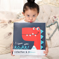 Childrens growth record commemorative book large-capacity loose-leaf 6-inch insert photo album cartoon family baby album
