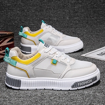 X0ANTA0C Mens Shoes Summer Breathable 2021 New Mesh Shoes Sports Leisure Joker Junior High School Small White Shoes