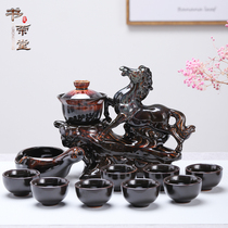  Lazy anti-scalding tea maker High-end ceramic suit Office meeting Kung Fu automatic tea set Creative gift home