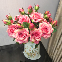 Hand moisturizing rose simulation flower bouquet simulation flower silk flower parlour dining room decoration flower flower flower array flower blossom wedding celebration