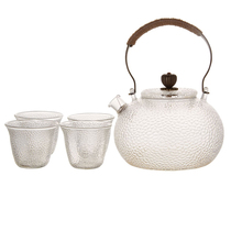Multi House Leming Hammer Style Classical Personality Tea Set Heat-resistant Glass Kung Fu Tea Maker Glass Tea Cup