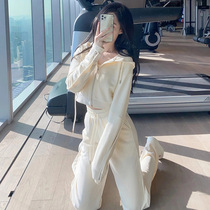 2021 Spring and Autumn new leisure Net red sportswear suit suit women fashion early autumn foreign air vests small two-piece set