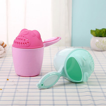 Baby cartoon shower bear shampoo spoon colorful detachable frog shampoo cup baby shampoo scoop