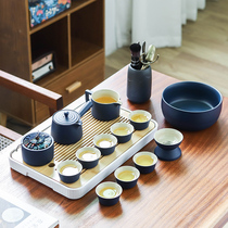 Tough pottery kung fu tea set ceramic household Chinese tea cup office meeting guest set tea maker