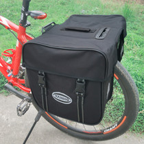 Mountain bike riding bag equipped with rear seat rainproof shelf Road canvas storage bag electric super large capacity