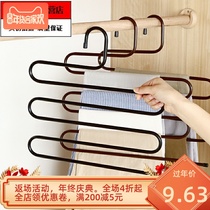 Multi-function scarf hanger Wardrobe hanging stockings shelf Pants hanger Multi-layer household scarf hanger for store use