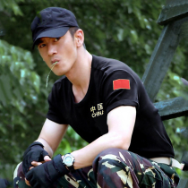 Im a special soldier short sleeve Army fan China T-shirt pure cotton elastic clothes Warwolf with the same summer embroidered national flag T-shirt