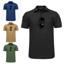  Outdoor lapel quick-drying t-shirt Mens special forces summer training clothes Short-sleeved loose Paul shirt Tactical POLO shirt