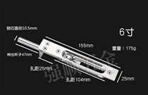 Stainless steel bolt security door concealed bolt 6 inch round head door door upper and lower bolt lock world