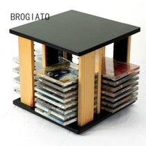 BROGIATOCD rack desktop CD rack rotating CD rack disc rack CD storage box
