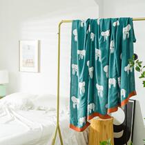 Silky cool must enter bamboo fiber four-layer gauze towel covered by adult summer children blanket 150*200