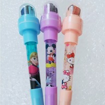 Bubble pen Pen Net red students can blow bubbles Net red 3d light bubble pen Princess Bubble pen multi-function seal Girl will change roller magic pen Childrens magic multi-function