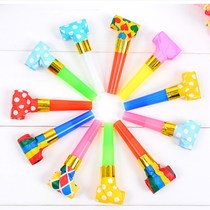 Birthday party blow up and blow dragon bassist the whistleblowing boy girl Qingsheng Trumpet Children Creative Cartoon Whistle