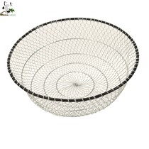 Filter screen mesh sieve large number of iron wire manually compiling fried net mesh basket washing vegetable basket bailing fish factory hotel cafeteria
