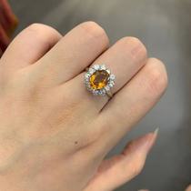 (bai year old shop) Huang Topa ring 18k platinum ring shot to change the price of the intention not to return or change